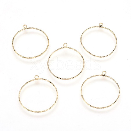 Brass Pendants X-KK-T020-61G-1