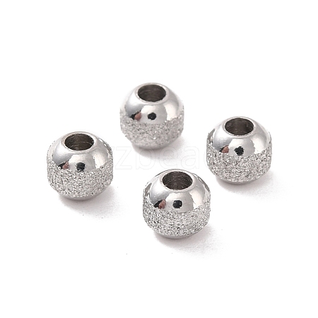 Textured 304 Stainless Steel Beads STAS-P306-01A-P-1