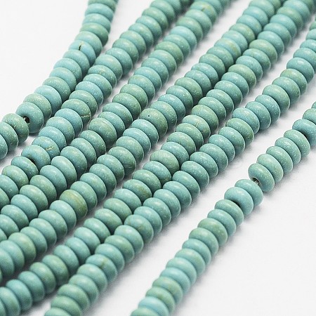 Synthetic Turquoise Bead Strands G-P286-05-4mm-01-1