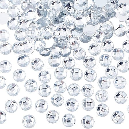 Fingerinspire 200Pcs Acrylic Rhinestone Cabochons GACR-FG0001-10-1