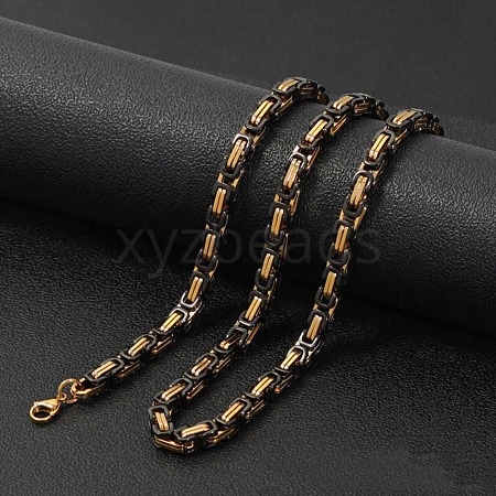 Titanium Steel Byzantine Chains Necklaces FS-WG56795-169-1