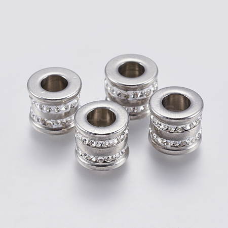 201 Stainless Steel Beads STAS-F195-003P-1