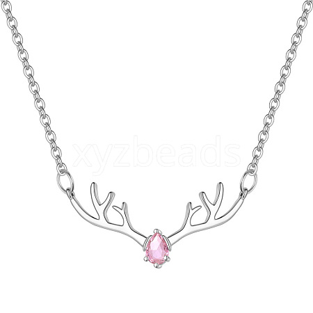 Deer Urn Ashes Pendant Necklace PW-WG78BFC-10-1