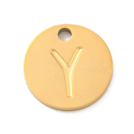 Ion Plating(IP) 304 Stainless Steel Pendants FIND-M017-02G-Y-1