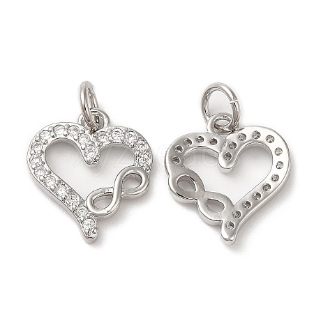 Eco-Friendly Brass Micro Pave Cubic Zirconia Pendants KK-M246-40P-1