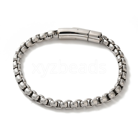 Non-Tarnish 316 Surgical Stainless Steel Box Chain Bracelets BJEW-Q349-01P-1