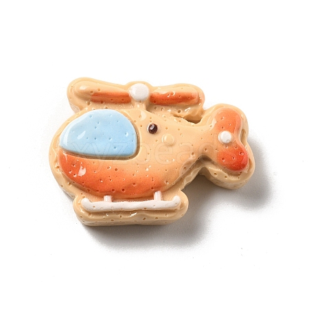 Vehicle Theme Opaque Resin Cabochons RESI-C056-03A-1