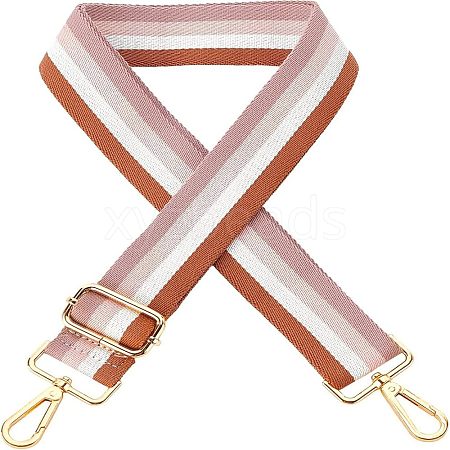 Cotton Adjustable Folk Custom Stripe Pattern Bag Strap FIND-WH0077-83-1