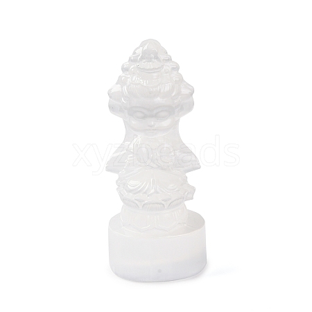 Natural Selenite Figurines DJEW-Q006-01C-1