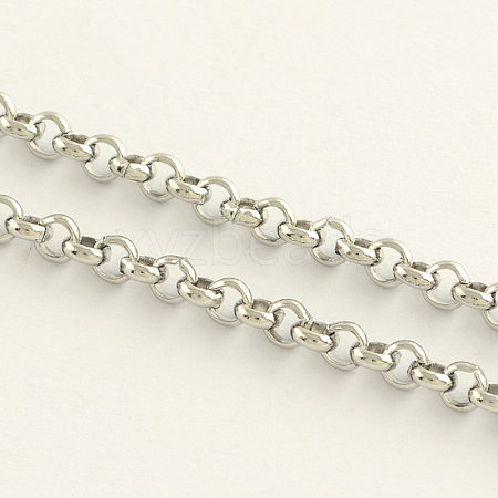 Tarnish Resistant 304 Stainless Steel Rolo Chains CHS-R009-09-1