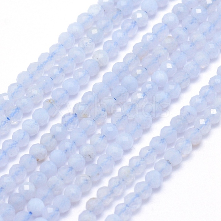Natural Blue Lace Agate Beads Strands G-E411-12-3mm-01-1