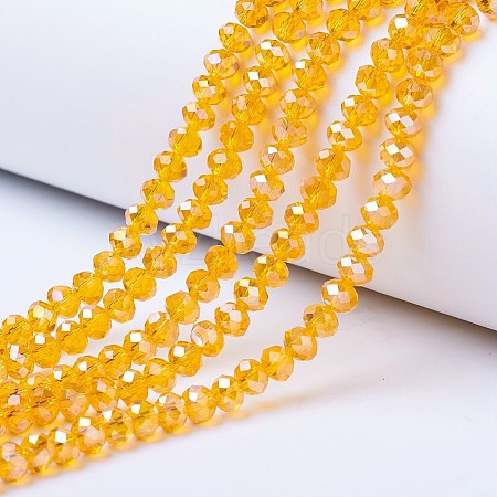 Electroplate Glass Beads Strands LS-EGLA-A034-T8mm-B01-1