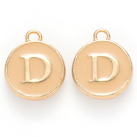 Golden Plated Alloy Enamel Charms LS-ENAM-S118-06D-1