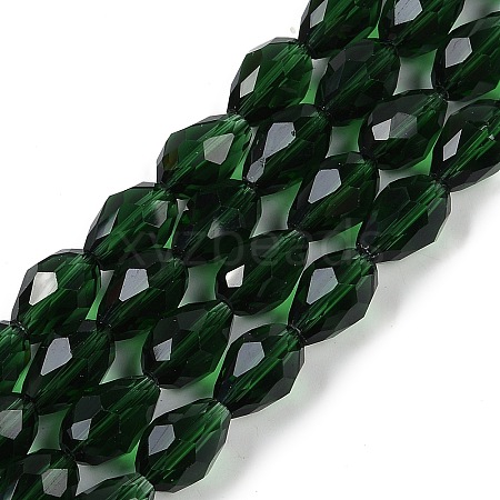 Transparent Imitation Jade Glass Beads Strands GLAA-N005-T6mm-D15-1