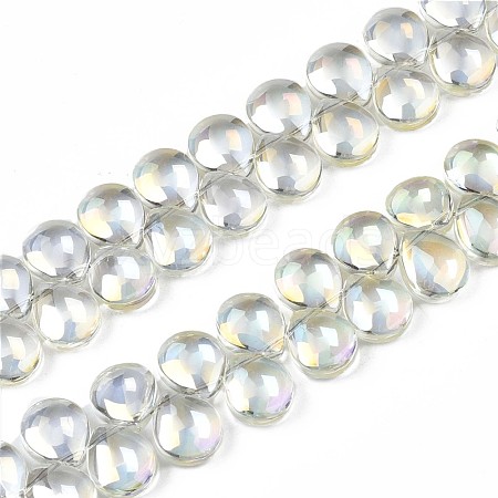 Electroplate Glass Beads Strand EGLA-S188-27-B03-1