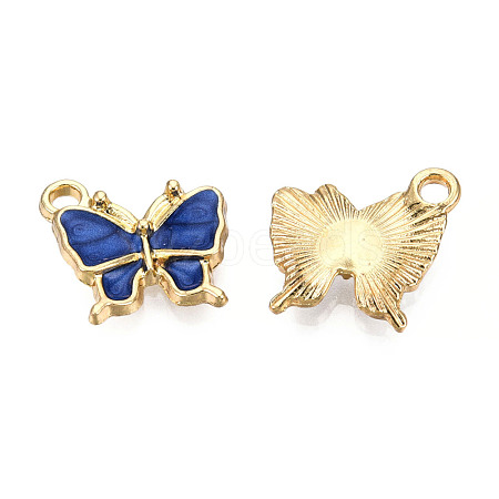 Light Gold Plated Alloy Charms ENAM-T009-03B-1