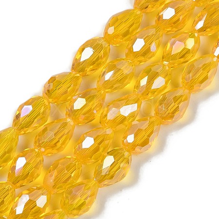 Transparent Electroplate Glass Beads Strands LS-EGLA-N013-T4mm-B04-1