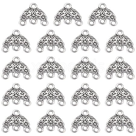 Tibetan Style Alloy Chandelier Component Links FIND-YW0003-90-1