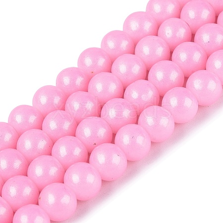 Baking Paint Glass Pearl Beads Strands DGLA-ZX001-05B-10-1