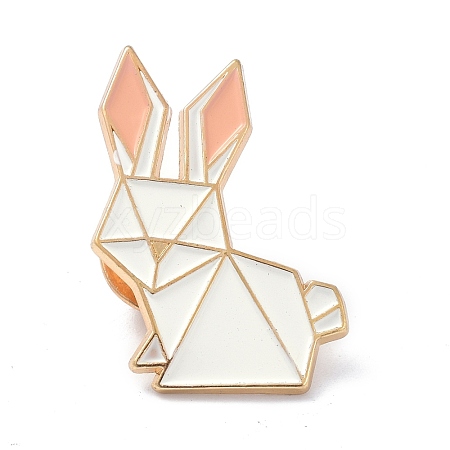 Origami Rabbit Enamel Pin JEWB-K004-33-1