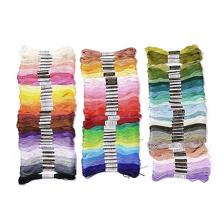 100 Skeins 100 Colors 6-Ply Polyester Embroidery Floss OCOR-G010-03-1