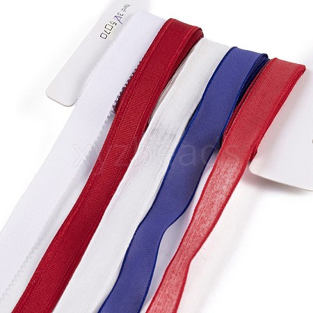 15 Yards 5 Styles Independence Day Polyester & Polycotton Ribbons Sets SRIB-A015-02C-03-1