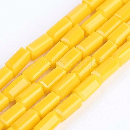 Opaque Glass Beads Strands EGLA-F123-3x6mm-NC02-1