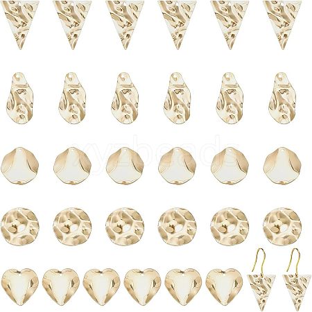 CHGCRAFT 30Pcs 5 Style304 Stainless Steel Pendant STAS-CA0001-69G-1