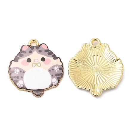 Alloy Enamel Pendants FIND-C037-14G-01-1