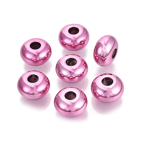 UV Plating Opaque Acrylic European Beads PACR-T017-19M-05-1