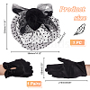 AHADERMAKER 1 Pair Bowknot Pattern Gloves AJEW-GA0006-47A-2