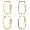 Unicraftale 5Pcs Brass Screw Carabiner Lock Charms KK-UN0002-02-1