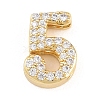 Brass Micro Pave Cubic Zirconia Pendants KK-B167-22G-5-1