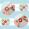 Fingerinspire 36Pcs 6 Colors Sunflower Computerized Embroidery Cloth Sew on Patches DIY-FG0005-43-4