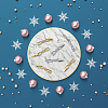 10Pcs 2 Colors Bowknot Rack Plating Brass Clear Cubic Zirconia Watch Band Clasps ZIRC-DC0001-10-5