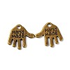 Tibetan Style Alloy Charms MLF0073Y-NF-1