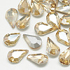 Pointed Back Glass Rhinestone Cabochons RGLA-T082-6x10mm-06-1