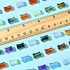 250Pcs Gradient Color Transparent Acrylic Beads OACR-FS0001-93-5