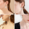 12Pcs 6 Style Brass Micro Pave Cubic Zirconia Hoop Earring Findings ZIRC-PJ0001-06-9