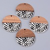 Resin & Walnut Wood Pendants X-RESI-R428-09-1