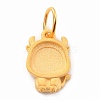 925 Sterling Silver Pendant Cabochon Settings STER-I020-01B-G-1