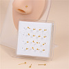 20Pcs Round Brass Nose Studs WGFA8C5-01-2