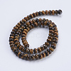 Grade AB Natural Tiger Eye Beads Strands G-P354-02-6x4mm-2
