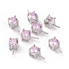 Rhodium Plated 925 Sterling Silver Peg Bails STER-D035-47P-06-1