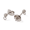 304 Stainless Steel Stud Earring Findings STAS-E179-05A-P-2