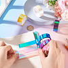 6Rolls 6 Colors PET Decorative Tape OFST-TA0001-07-7