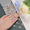 CHGCRAFT 40Pcs 4 Colors Alloy Rhinestone Pendants RB-CA0001-02-3