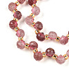 Natural Strawberry Quartz Beads Strands G-T141-55-3