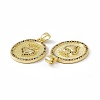 Brass Micro Pave Cubic Zirconia Pendants KK-E068-VC043-3