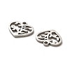 Valentine's Day 316 Surgical Stainless Steel Charms STAS-H190-15P-05-2